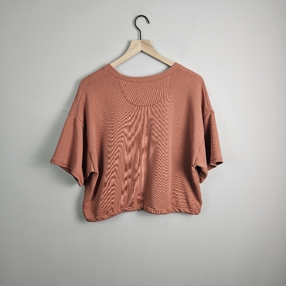 American Eagle Short Sleeve Crewneck Sweatshirt Sweater Medium - Picture 7 of 7